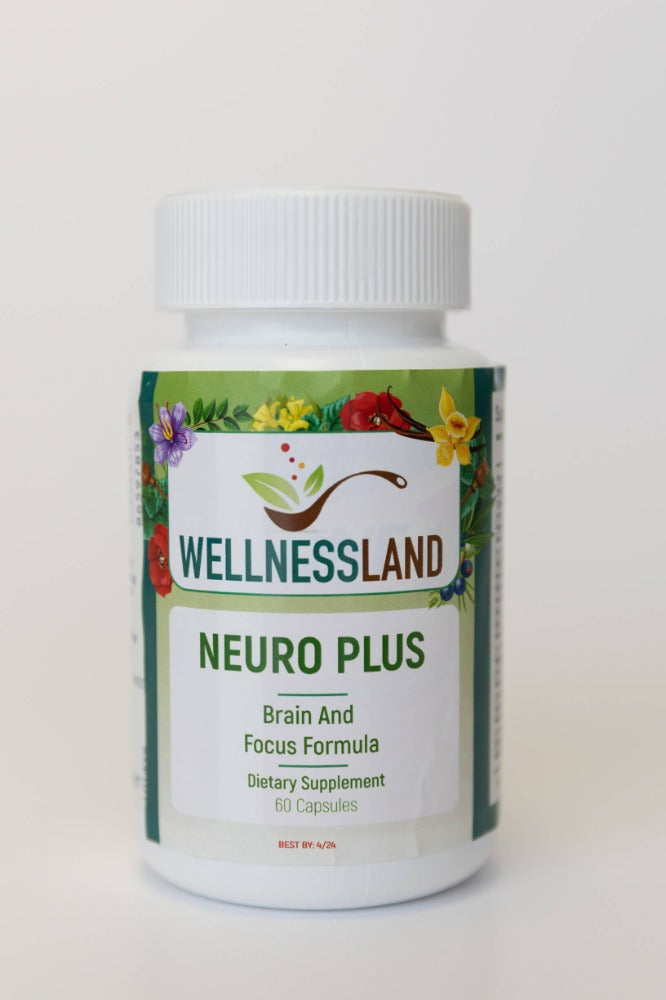 Neuro Plus Brain Supplement Supports Brain Health Mental Clarity, Focus and Memory